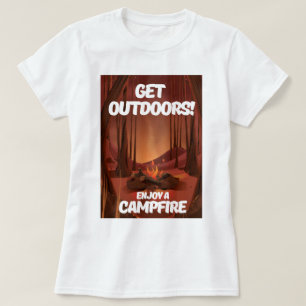Ins Freie! Ein Lagerfeuer genießen T-Shirt