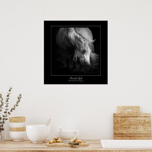 ins Licht - Dartmoor Pony Poster (Küche)