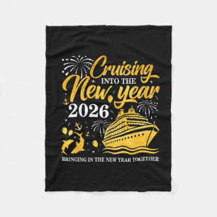 Ins neue Jahr 2026 cruisen Frohes Neues Jahr 202 Fleecedecke