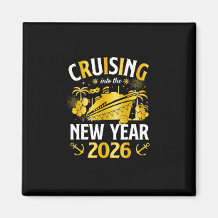 Ins neue Jahr 2026 cruisen - Frohes neues Jahr Fam Magnet