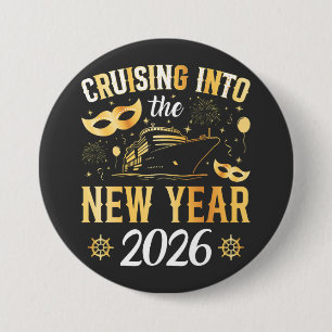 Ins neue Jahr 2026 cruisen Rund Button
