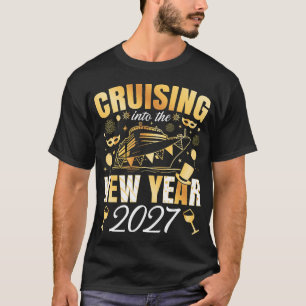 Ins neue Jahr 2027 cruisen Männer T-Shirt