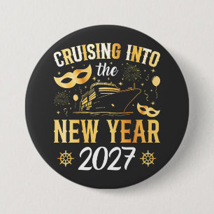 Ins neue Jahr 2027 cruisen Rund Button
