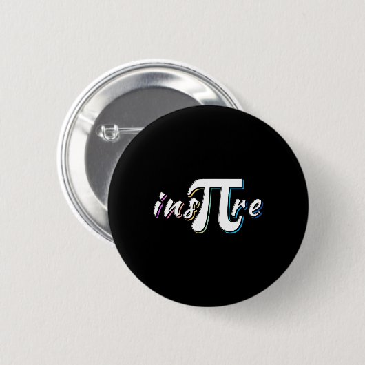 Ins-pi-re - Math Lovers' Math Teachers Pi Day Button (Vorne & Hinten)