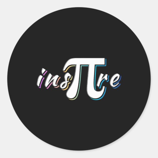 Ins-pi-re - Math Lovers' Math Teachers Pi Day Runder Aufkleber (Vorderseite)