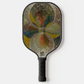 "Ins Wilde Blaue hinein" Pickleball Schläger (Vorderseite)