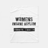 Insane Asylum Costume Halloween Psych Ward _1 Fleecedecke (Vorderseite)