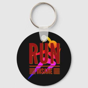 Insane ausführen schlüsselanhänger