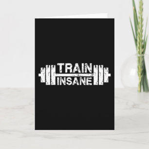 Insane - Barbell, Fitnessraum, Workout Inspiration Karte