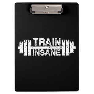 Insane - Barbell, Fitnessraum, Workout Inspiration Klemmbrett