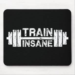 Insane - Barbell, Fitnessraum, Workout Inspiration Mousepad