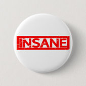 Insane Briefmarke Button (Vorderseite)