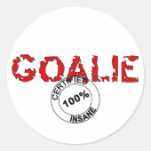 Insane Goalie Sticker (Vorderseite)