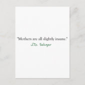 Insane Mütter Postkarte (Vorderseite)