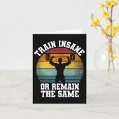 Insane oder bleibe gleich - Schwergewichtler Karte (Gelbe Blume)