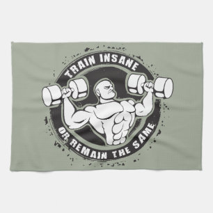 Insane oder bleibende Bodybuilding Handtuch