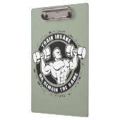 Insane oder bleibende Bodybuilding Klemmbrett (Links)