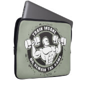 Insane oder bleibende Bodybuilding Laptopschutzhülle (Vorne Rechts)