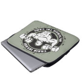 Insane oder bleibende Bodybuilding Laptopschutzhülle (Vorne Knopf)