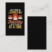 Insane Postman Funny Christmas Remüde Mailman Visitenkarte (Vorne/Hinten)