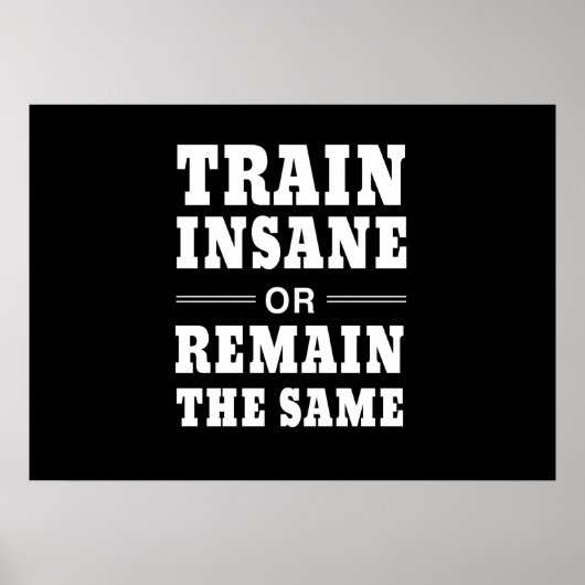 Insane trainieren oder bleiben gleich poster (Vorne)