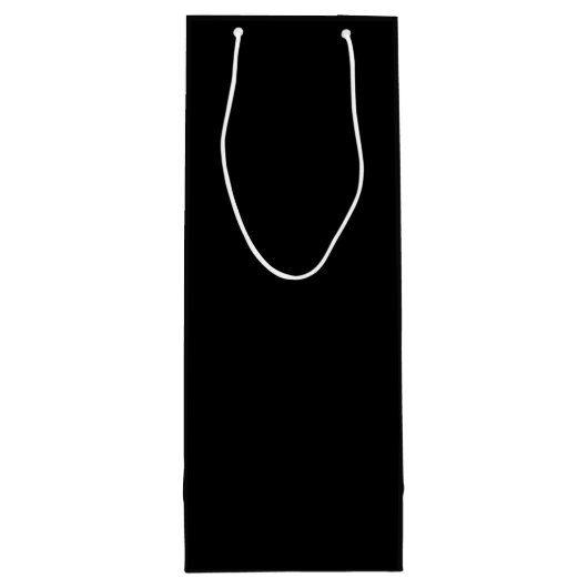 Insanely Black (das dunkelste Schwarz) KUNSTBAR Geschenktüte Für Weinflaschen (Rückseite)