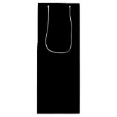 Insanely Black (das dunkelste Schwarz) KUNSTBAR Geschenktüte Für Weinflaschen (Vorderseite)