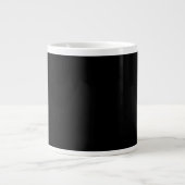 Insanely Black (das dunkelste Schwarz) KUNSTBAR Jumbo-Tasse (Vorderseite)