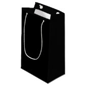Insanely Black (das dunkelste Schwarz) KUNSTBAR Kleine Geschenktüte (Vorderseite Schrägansicht)