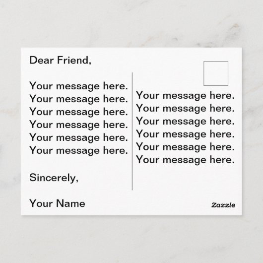 Insanely Black (das dunkelste Schwarz) KUNSTBAR Postkarte (Rückseite)