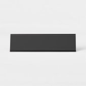 Insanely Black (das dunkelste Schwarz) KUNSTBAR Schreibtischnamensplakette (Vorderseite )