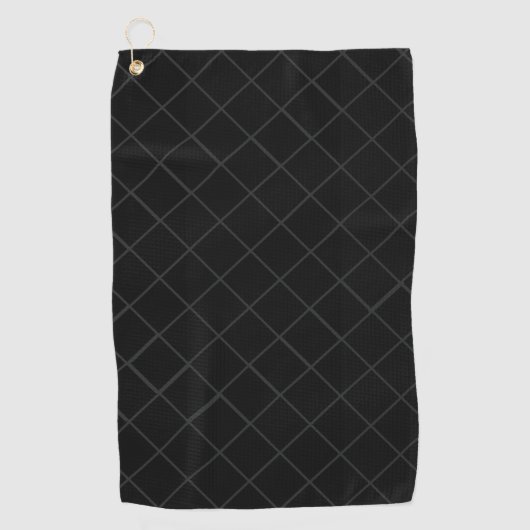 Insanely Black Muster 🏌 ⛳ Golfhandtuch (Vorderseite)