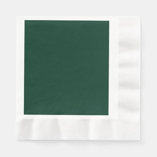 Insanely Dark Green CUSTOMIZABLE Serviette (Vorderseite)