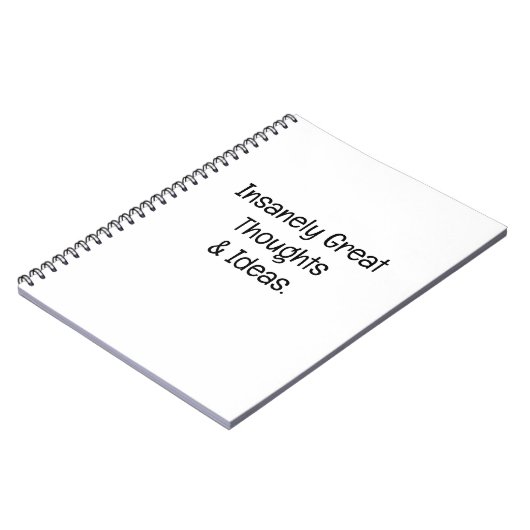 Insanely Great Thoughts & Ideas Notizblock (Linke Seite)