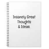Insanely Great Thoughts & Ideas Notizblock (Vorderseite)