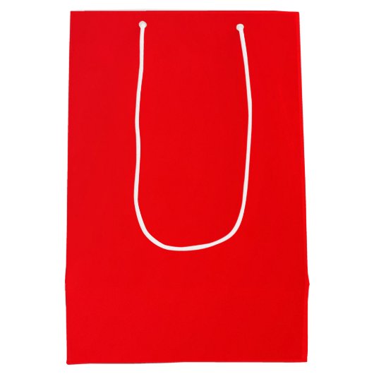 Insanely Red (The Reddes Red) Geschenktasche Mittlere Geschenktüte (Rückseite)