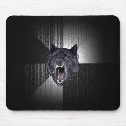 Insanity Wolf Meme Mousepad (Vorne)