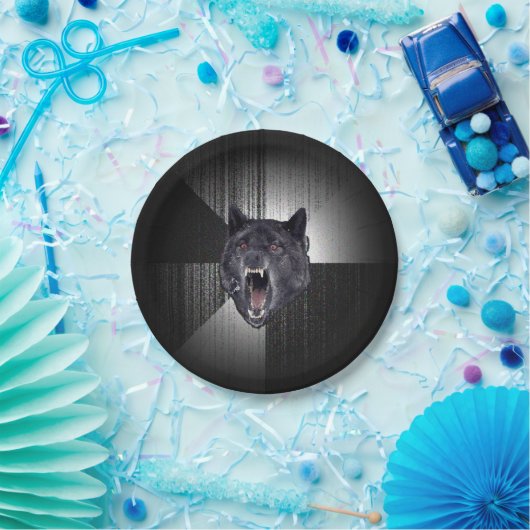 Insanity Wolf Meme Pappteller (Party)