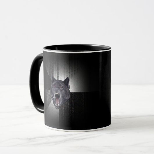 Insanity Wolf Meme Tasse (Vorderseite Links)