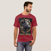 INSANITYBREED - Cybernetic Wolf Tech T-Shirt (AI A (Vorne ganz)