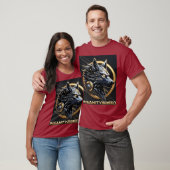INSANITYBREED - Cybernetic Wolf Tech T-Shirt (AI A (Unisex)