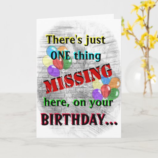 Insasse-Geburtstags-Karte Karte (Gelbe Blume)