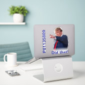 Insasse P01135809 Hatte das! Aufkleber (Laptop auf Schreibtisch)