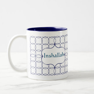 Inschallah, islamisch-arabische Gabe-Tasse Zweifarbige Tasse