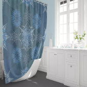 Inschrift der Yantra-Quadrate der Hexa-Dreiecke Duschvorhang