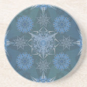 Inschrift der Yantra-Quadrate der Hexa-Dreiecke Getränkeuntersetzer (Vorne)