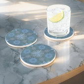 Inschrift der Yantra-Quadrate der Hexa-Dreiecke Getränkeuntersetzer