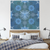 Inschrift der Yantra-Quadrate der Hexa-Dreiecke Leinwanddruck (Insitu (Schlafzimmer))