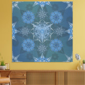 Inschrift der Yantra-Quadrate der Hexa-Dreiecke Leinwanddruck (Insitu (Wohnzimmer))