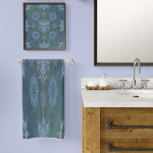 Inschrift der Yantra-Quadrate der Hexa-Dreiecke Strandtuch